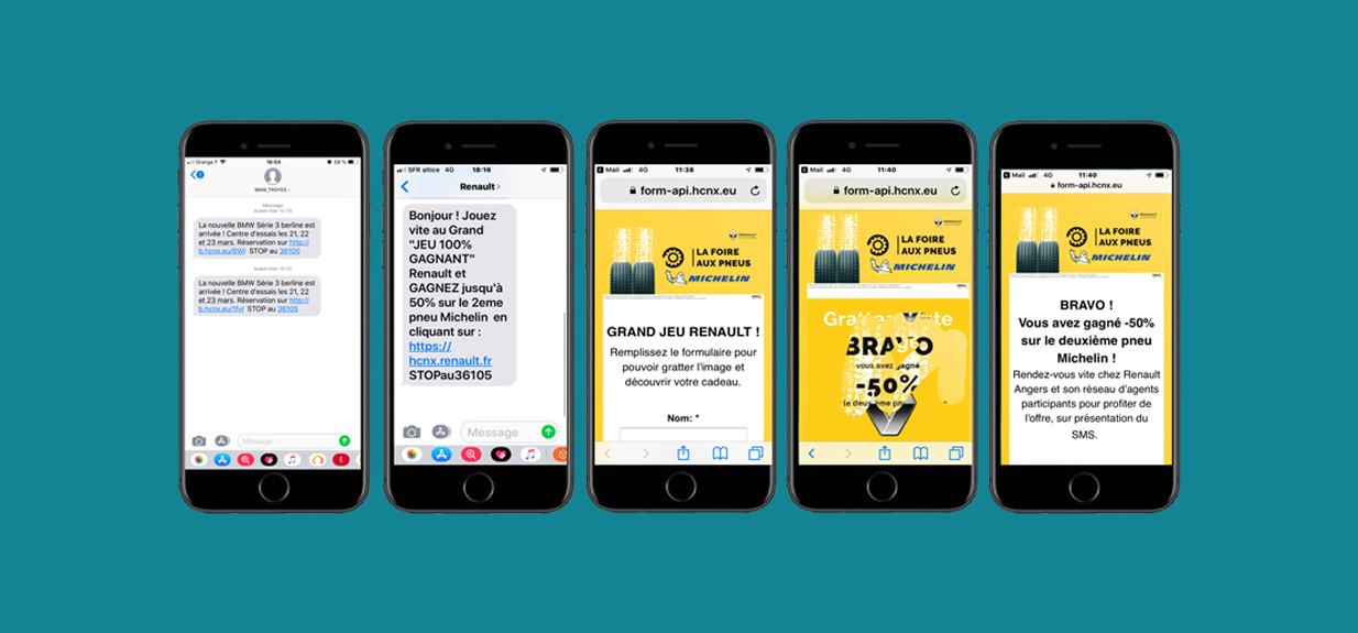 Campagne SMS - Michelin