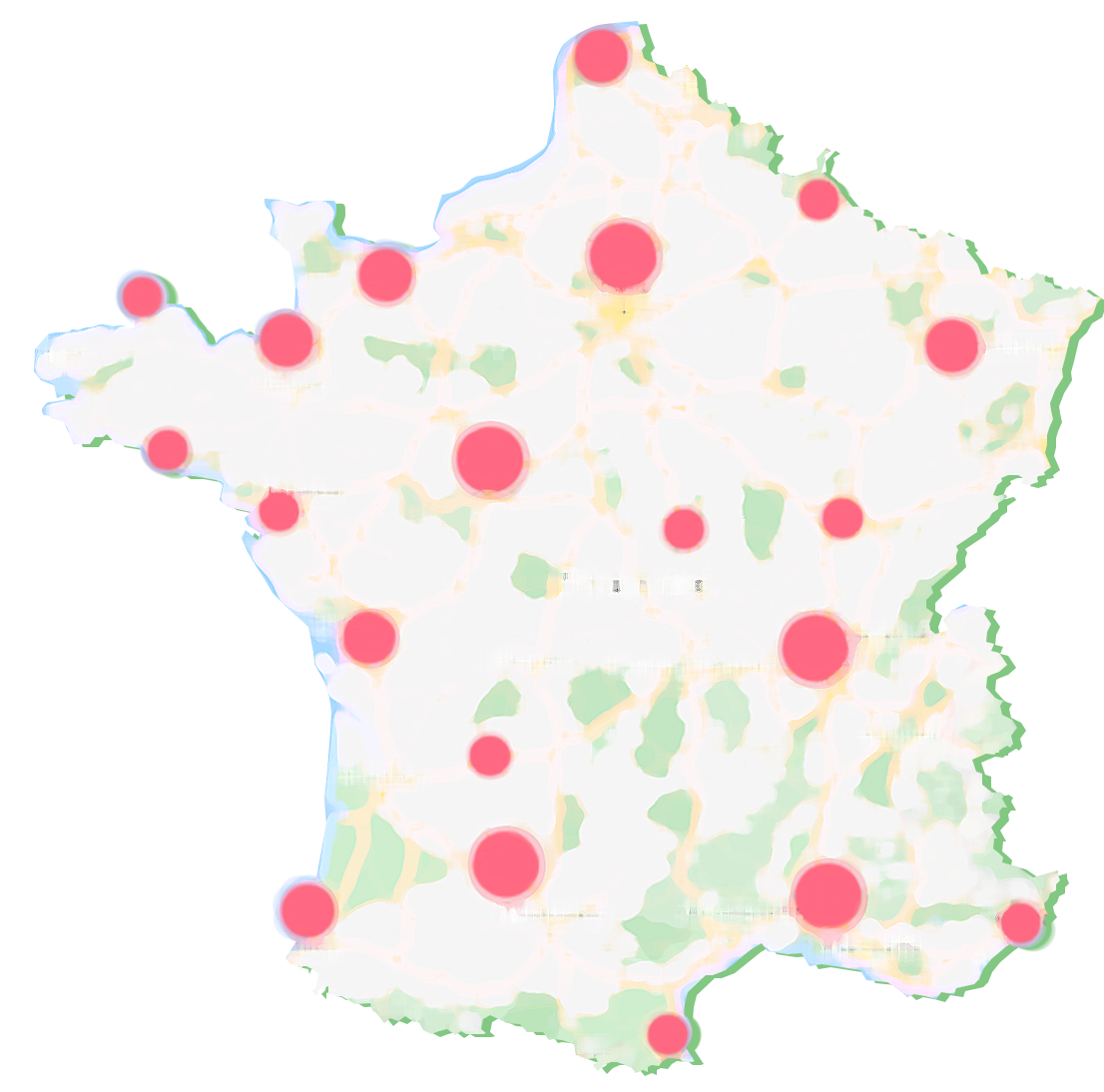 Carte de la France